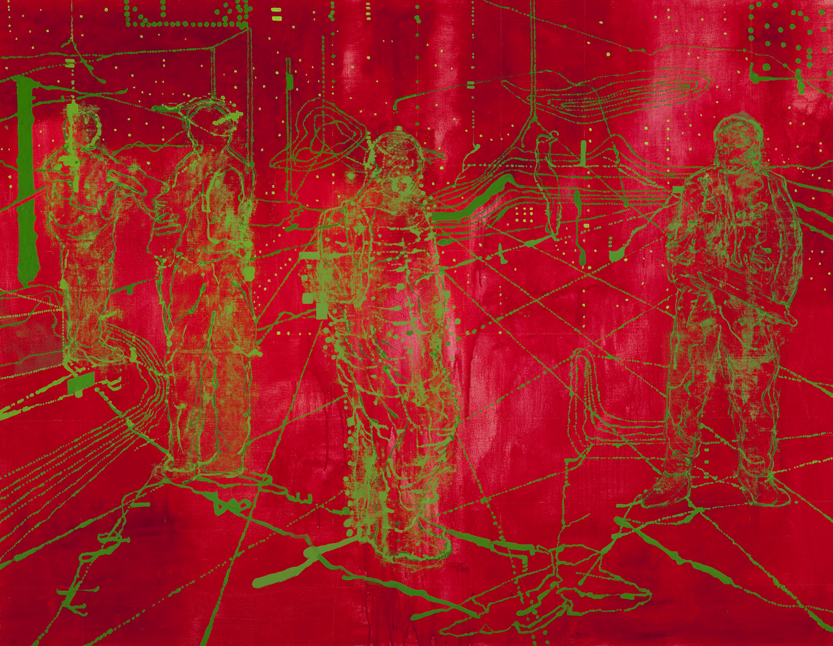 10 Untitled (Figures on red)