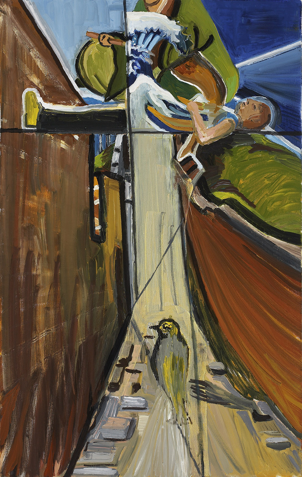 Bird, 2010, oil on canvas 97 x 61 cm