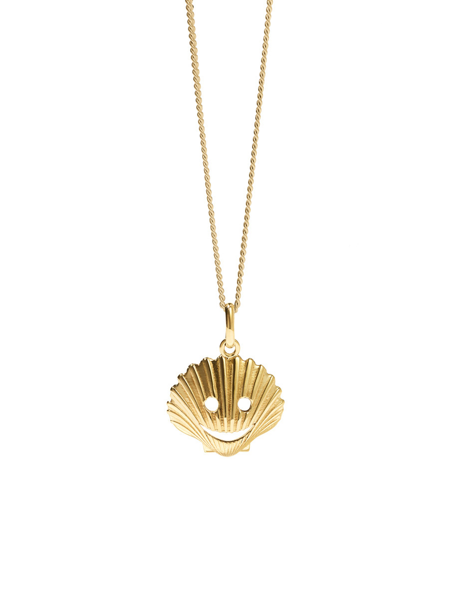 Nell Shell Necklace 9ct Gold